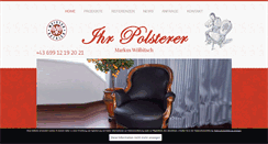 Desktop Screenshot of ihr-polsterer.at